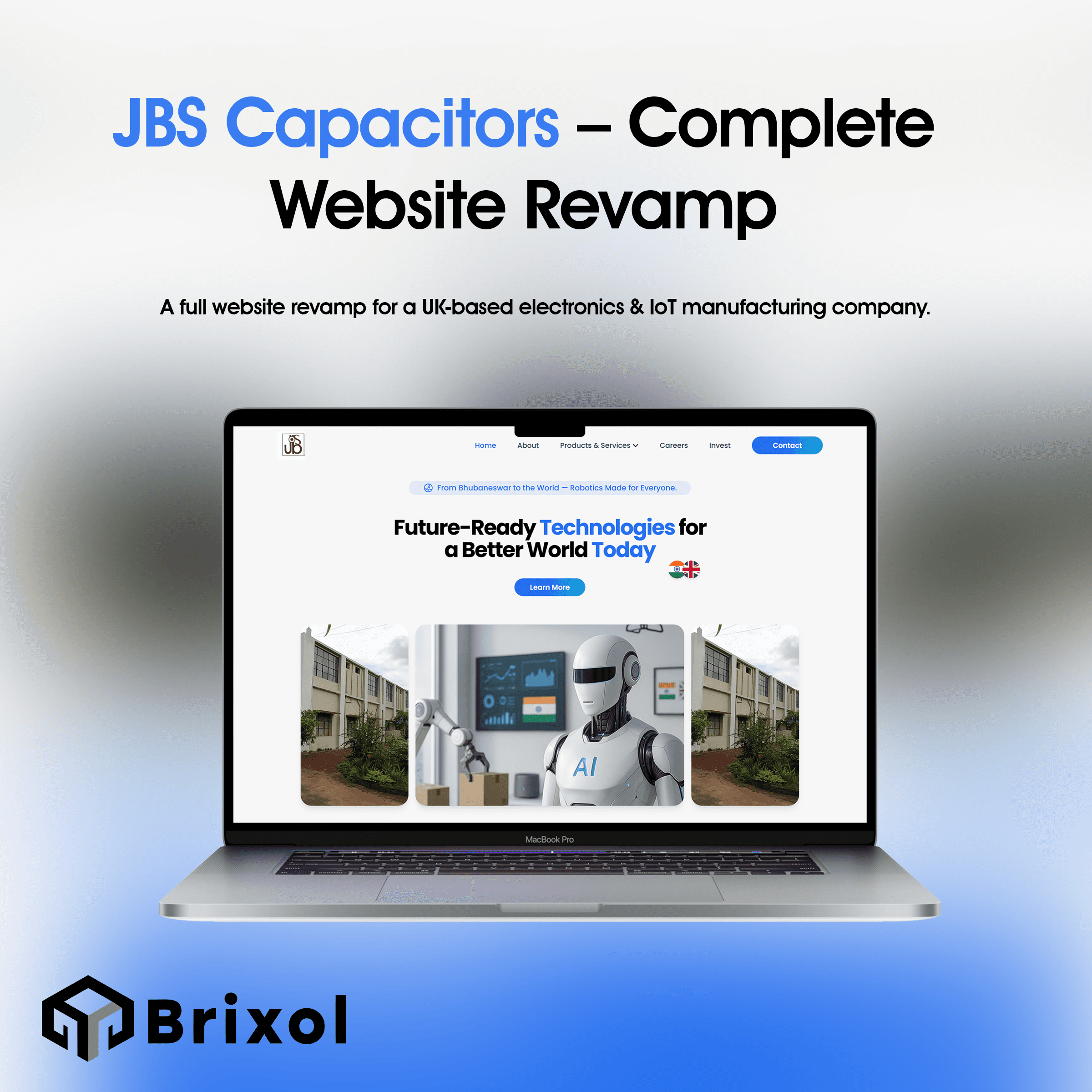 JBS Capacitors - Complete Website Revamp (Next.js + GSAP)