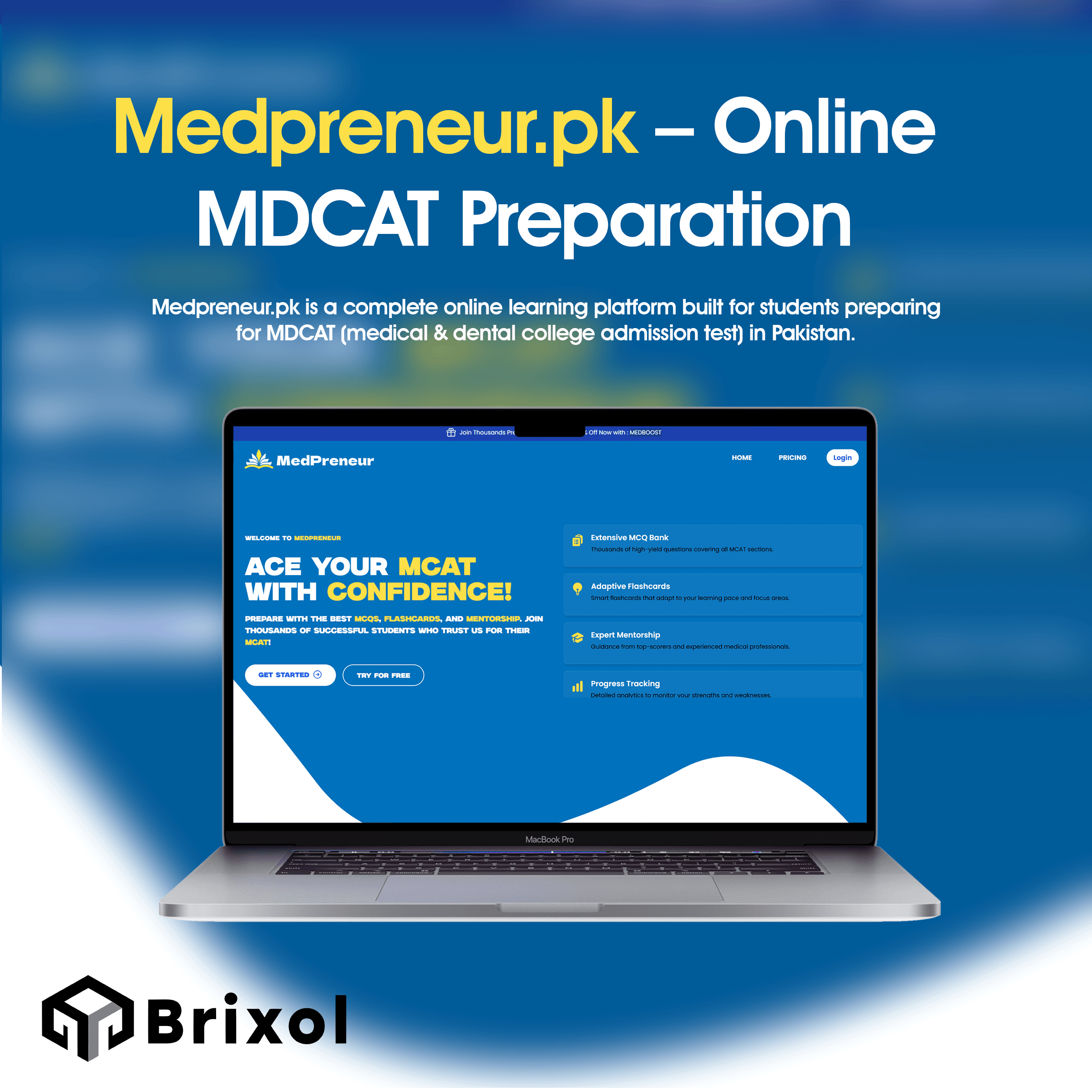 Medpreneur.pk - Online MDCAT Preparation Platform (Next.js + MongoDB)