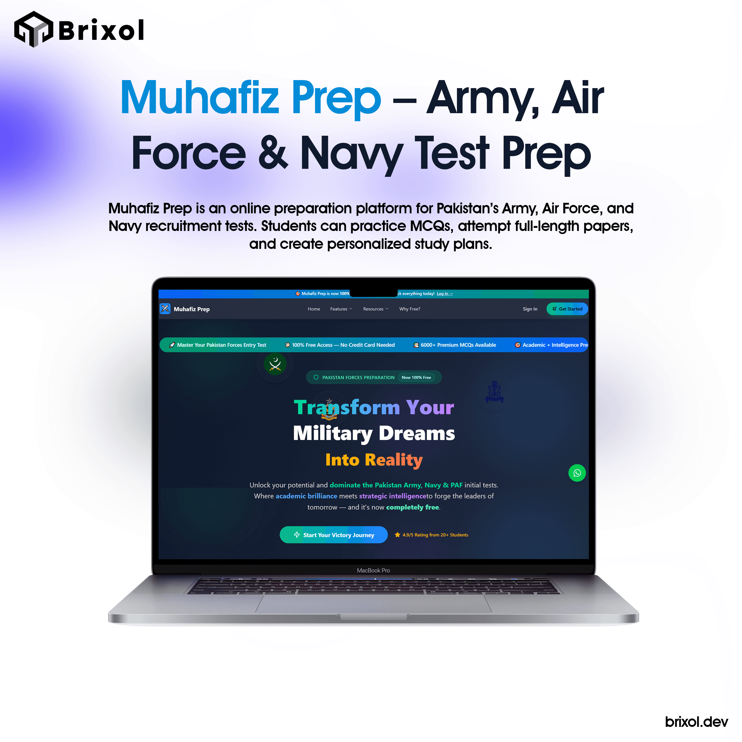 Muhafiz Prep - Army, Air Force & Navy Test Prep Platform (Next.js + MongoDB)
